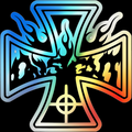 HOLOGRAPHIC IRON CROSS STICKER